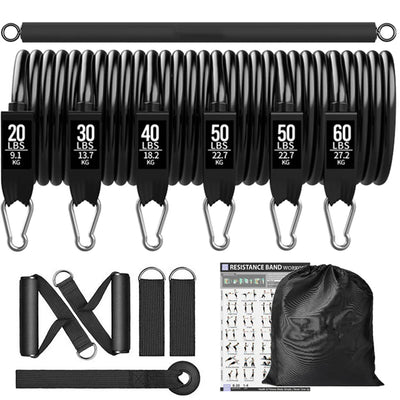 Resistance Bands Workout Bar Set