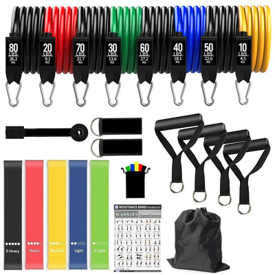 Resistance Bands Workout Bar Set