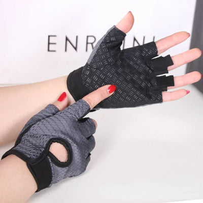 Fingerless Gym Gloves for Weightlifting