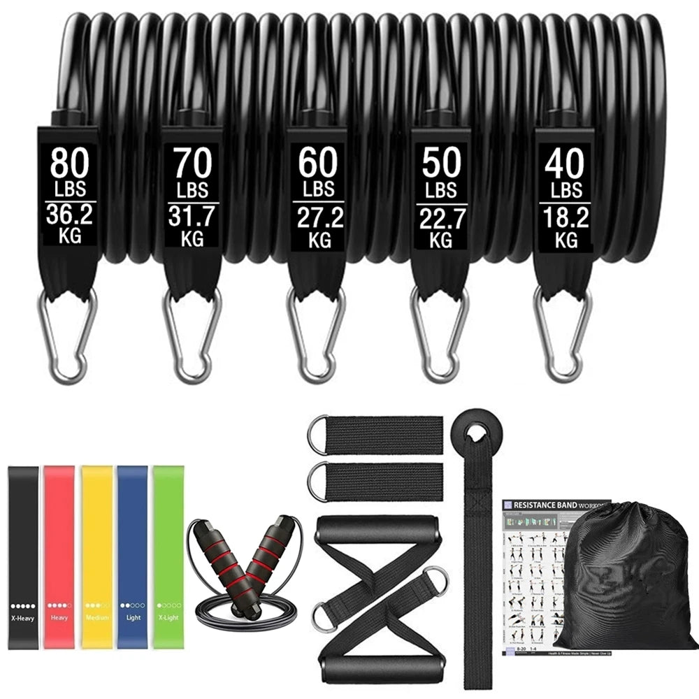 Resistance Bands Workout Bar Set
