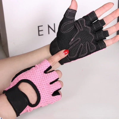 Fingerless Gym Gloves for Weightlifting