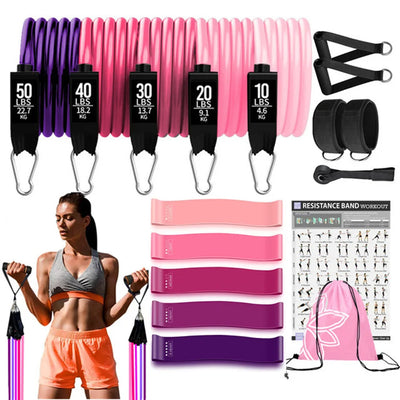 Resistance Bands Workout Bar Set
