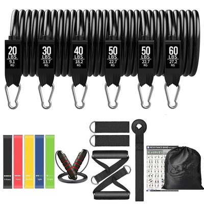 Resistance Bands Workout Bar Set