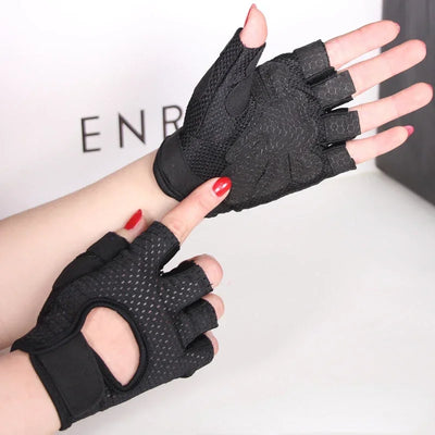 Fingerless Gym Gloves for Weightlifting