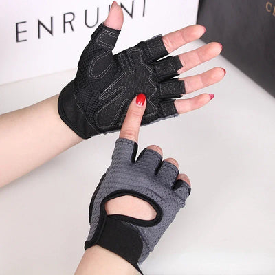 Fingerless Gym Gloves for Weightlifting
